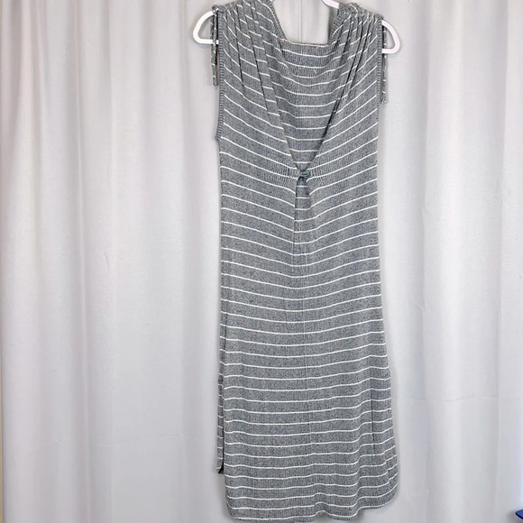 Anthropologie Saturday Sunday Ribbed Stripe High-low Hem Dress Size S - Picture 3 of 8